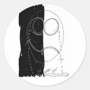 Pour vous voir autocollant