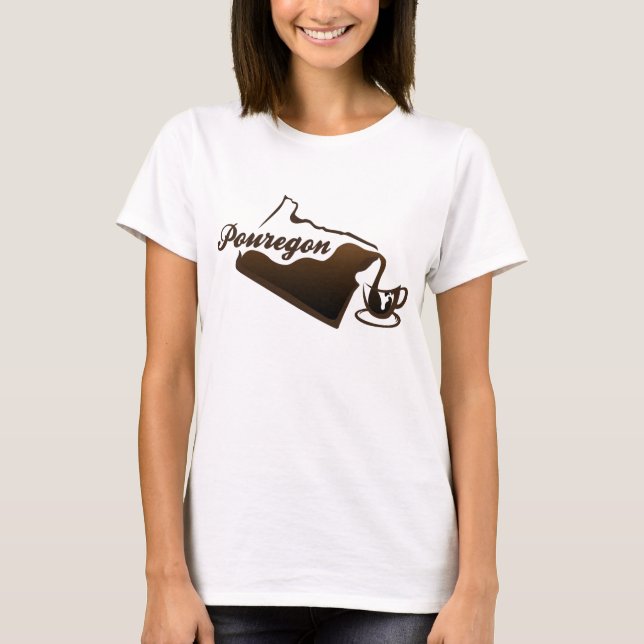 Pouregon Kaffee T-Shirt (Vorderseite)