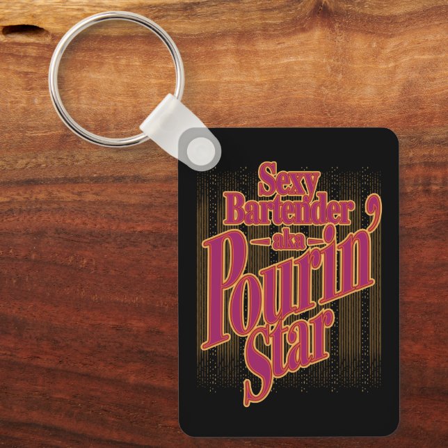 Pourin' Star Schlüsselanhänger (Vorderseite)