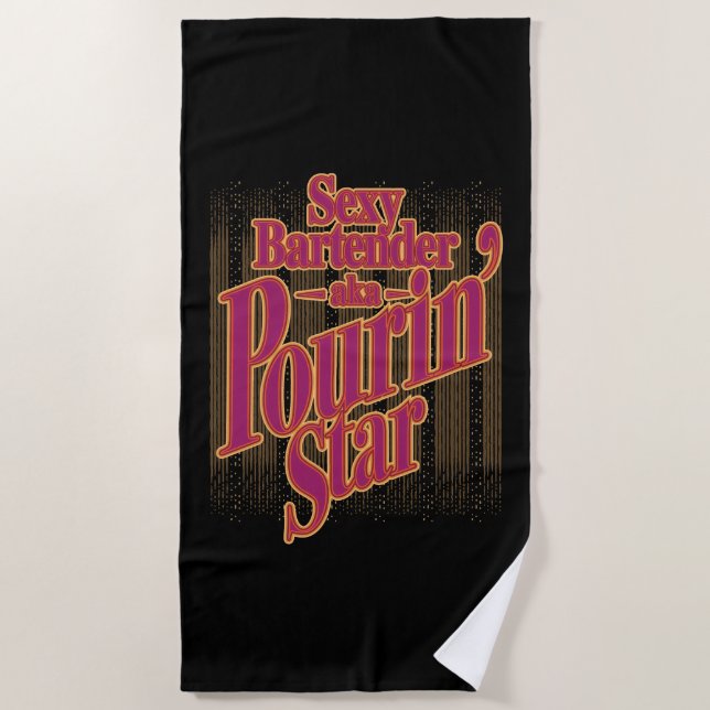 Pourin' Star Strandtuch (Vorderseite)