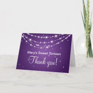Pourpre à chaînes de scintillement de Merci de