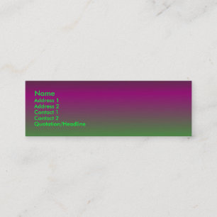 Pourpre - carte verte de profil