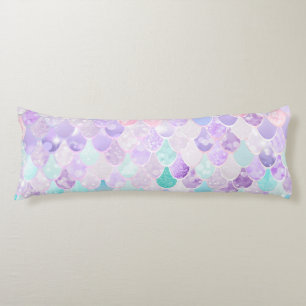 Pourpre en pastel de sirène mignonne, coussin de