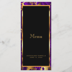 Pourpre et marbre d'or - menu