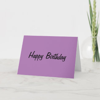 Pourpre générique de carte d'anniversaire