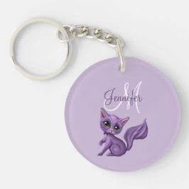 Pourpre Kitty de monogramme