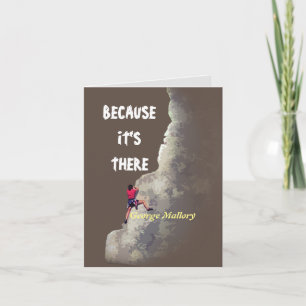 Pourquoi grimper ? - Parce qu’il y a une carte