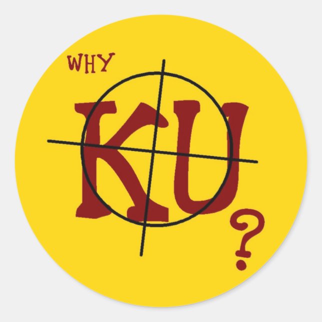 Pourquoi KU ? 20 Stickers ronds (Devant)