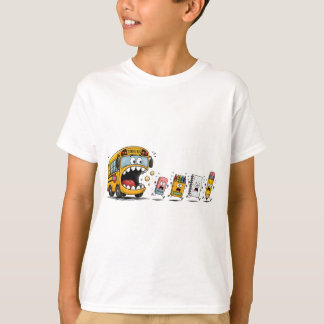 “Poursuite en bus !” T-shirt drôle pour enfants av