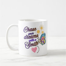 Poursuivez vos rêves avec un sourire Tasse Inspira