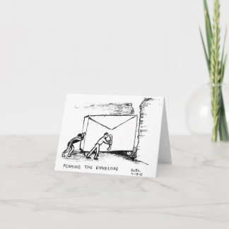 Poussage de l'enveloppe — Carte de note