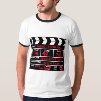 Pousse de T-shirt d'ardoise d'appareil-photo