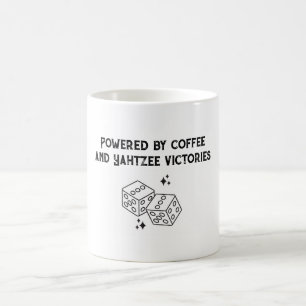 Poussé par le café et Yahtzee victoires tasse