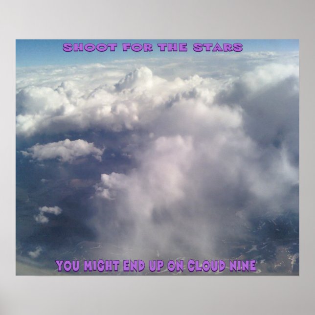 Pousse pour les étoiles. Une affiche positive (Devant)