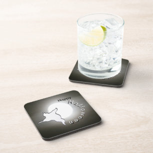 Poussière Ghost & Lune. Joyeux Dessous de verre Ha