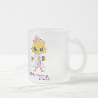 Poussin de Phlebotomy tasse de café en verre givré