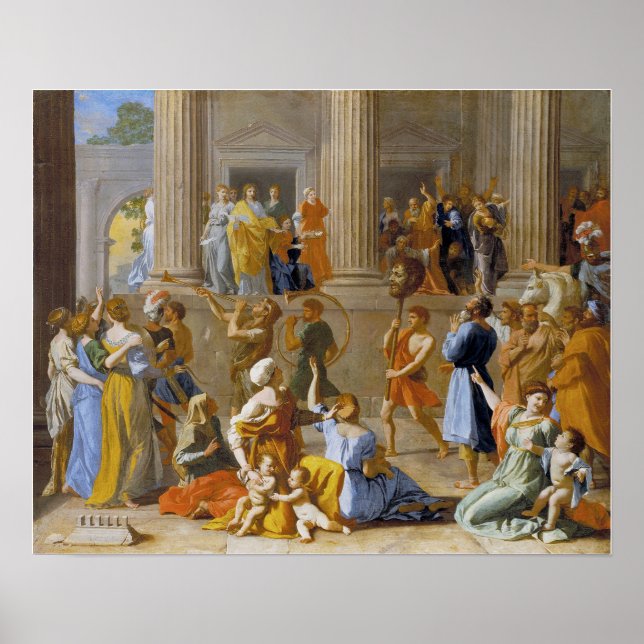 Poussin - Der Triumph von David Poster (Vorne)