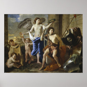 Poussin - Triumph von David Poster