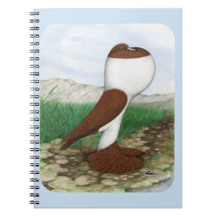 Pouter Pigeon Red Hana Notizblock
