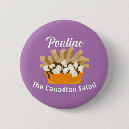 Poutine, der kanadische Salat - Round Button