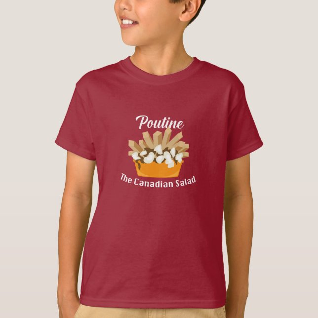 Poutine, Kanadischer Salat - Kids' Basic T - Shirt (Vorderseite)