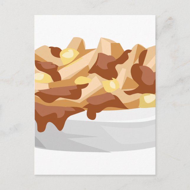 Poutine Postkarte (Vorderseite)