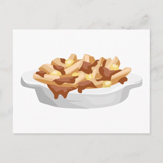 Poutine Postkarte (Vorderseite)