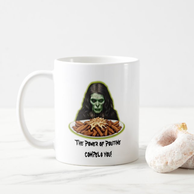 Poutine Power Kaffeetasse (Mit Donut)