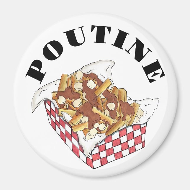 Poutine Quebec Canada Canadian Food French Fries Magnet (Vorne)