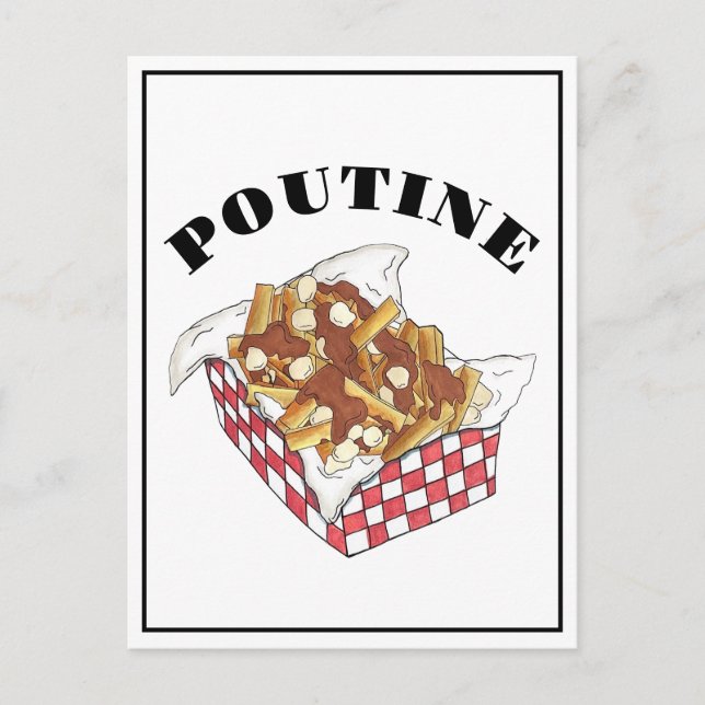 Poutine Quebec Canada Canadian Food French Fries Postkarte (Vorderseite)