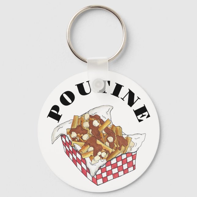 Poutine Quebec Canada Canadian Food French Fries Schlüsselanhänger (Vorderseite)