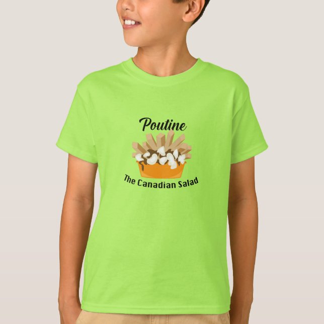 Poutine, The Canadian Salad - T-Shirt basique pour (Devant)