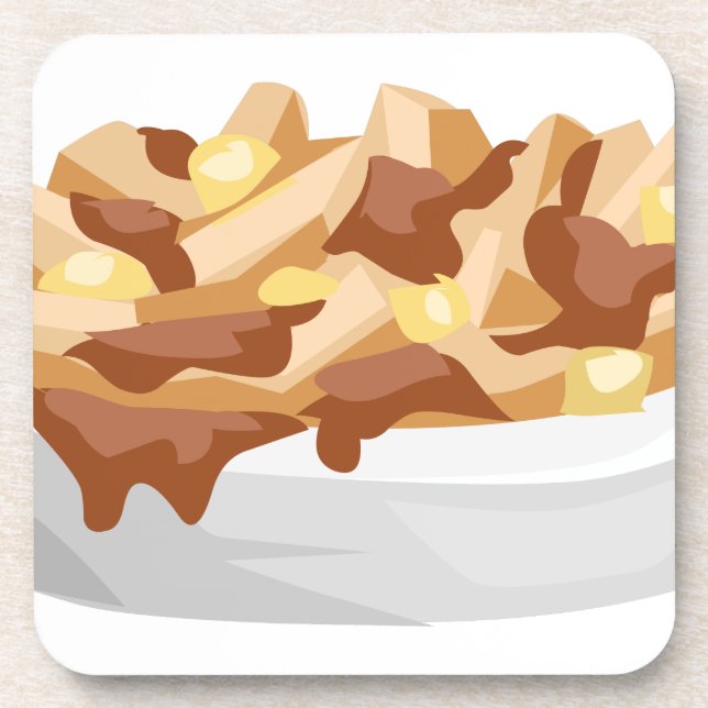 Poutine Untersetzer (Vorderseite)