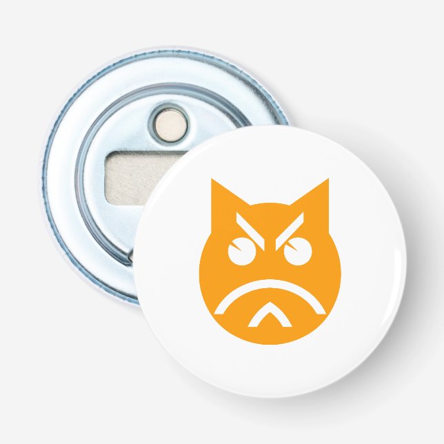 Pouting Emoji Cat Flaschenöffner (Vorderseite)