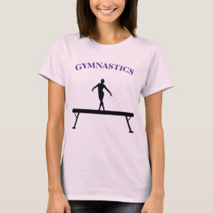 Poutre de balance de gymnastique avec nom T-shirt