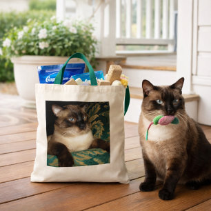 Pouty Face Siamese Cat Bag Tragetasche