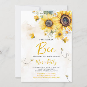 Pouvez-vous être Sunflower Baby shower Invitation