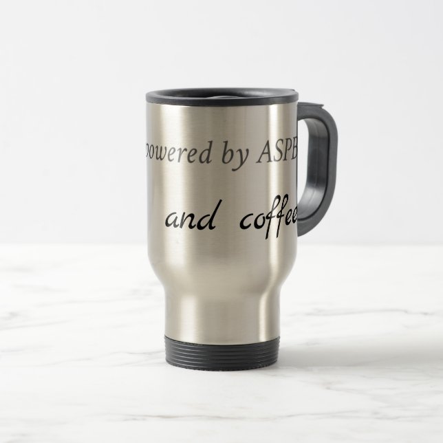 Pouvoirs de l'ASPB et de la Mug de voyage au café (Devant droit)