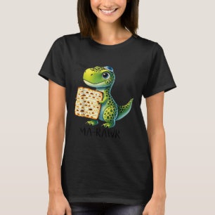 Pover Maror Ma-roar Dinosaur Funny Pesach Kleinkin T-Shirt