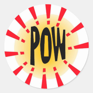 Pow - Aufkleber