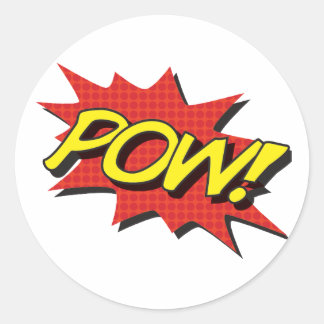 POW ! Autocollants de bandes dessinées