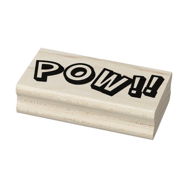 POW! Briefmarke von Kautschuk Gummistempel (Stempel)