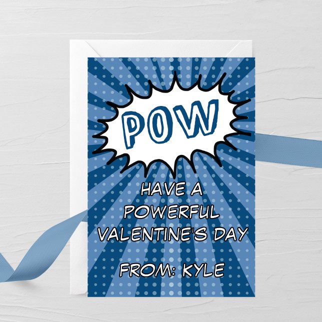 POW Comic Book Valentine’s Day Card Mitteilungskarte (Von Creator hochgeladen)