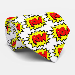 POW - Comic Buch Pop Kunst Krawatte