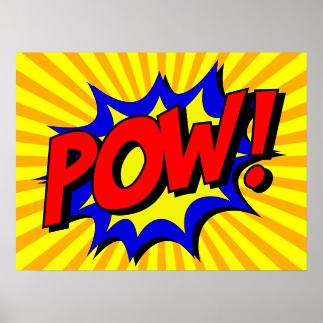 POW Comic Word Poster (Vorne)