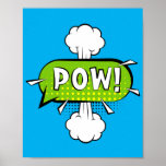 Pow! Dynamic Pop Art Comic Punch Poster<br><div class="desc">Mit diesem dynamischen "Pow!" Pop-Kunstdesign, das durch den energischen Stil der klassischen Comic-Bücher inspiriert wird, können Sie Ihren Raum mit einem Actionschlag bereichern. Dieses Design ist perfekt für die Fans von Retro-Flair und kühnen Visuals geeignet, um den stinkenden Power von Comic-Buchausstellungen zu erfassen und es zu einer lebendigen und auffälligen...</div>