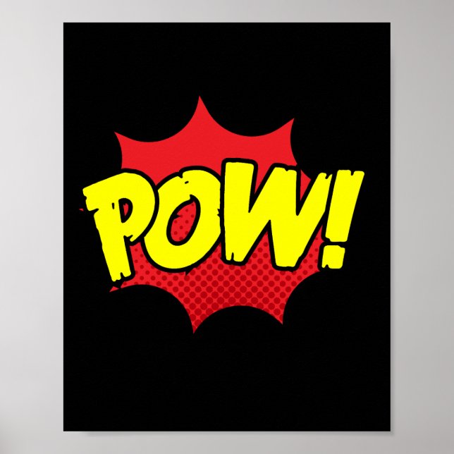 Pow! Fett Pop Art Comic Impact Poster (Vorne)