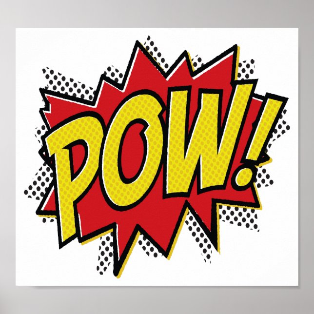Pow Funny Poster (Vorne)