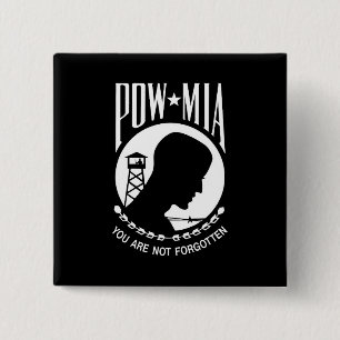 POW MIA: Amerikanische Militärhelden Gefangene des Button