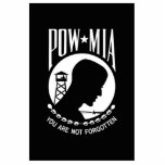 POW MIA: Amerikanische Militärhelden Gefangene des Fotoskulptur Ornament<br><div class="desc">Offiziell vom Kongress der Vereinten Staaten in Verbindung mit der POW/MIA-Frage des Vietnamkriegs anerkannt, "als Symbol für die Sorge und das Engagement unserer Nation, das Schicksal der Amerikaner, die in Südostasien noch immer Gefangene, vermisste und unverantwortliche Gefangene sind, so vollständig wie möglich zu lösen, und so die Unsicherheit für ihre...</div>